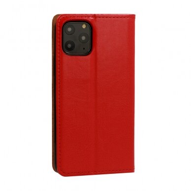 Samsung S21 FE raudonas odinis SPECIAL dėklas 5