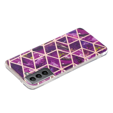 Samsung S21 FE tracy nugarėlė Geometric marble purple 1
