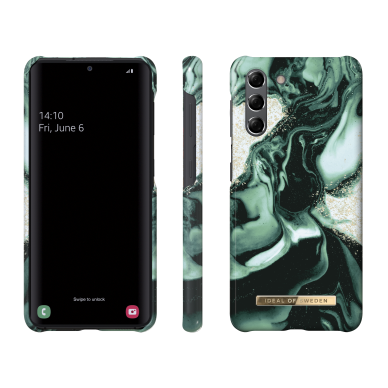 Samsung S21 iDeal Of Sweden nugarėlė Golden Olive Marble 1
