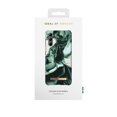 Samsung S21 iDeal Of Sweden nugarėlė Golden Olive Marble 2