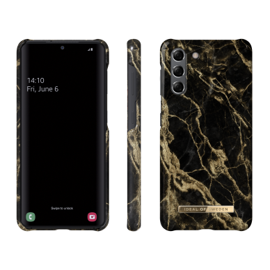 Samsung S21 iDeal Of Sweden nugarėlė Golden Smoke Marble 1 Samsung S21 iDeal Of Sweden nugarėlė Golden Smoke Marble 1