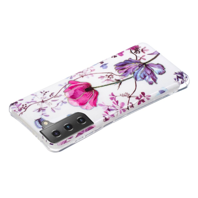Samsung S21 PLUS balta Tracy nugarėlė Lotus Flower 3