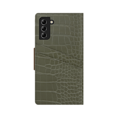 Samsung S21 PLUS iDeal Of Sweden dėklas Khaki Croco 1