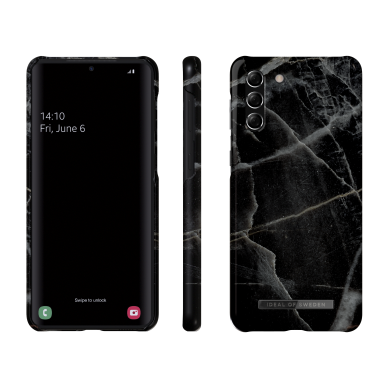 Samsung S21 PLUS iDeal Of Sweden nugarėlė Black Thunder Marble 1 Samsung S21 PLUS iDeal Of Sweden nugarėlė Black Thunder Marble 1