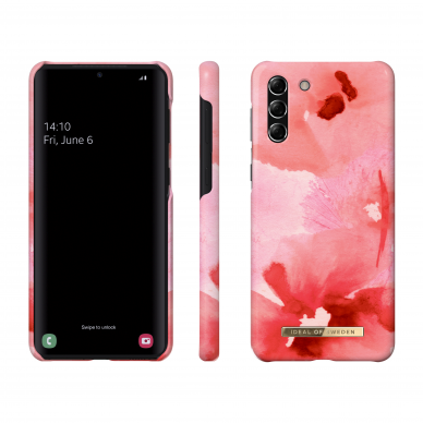 Samsung S21 PLUS iDeal Of Sweden nugarėlė Coral blush Floral 1