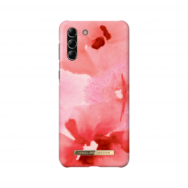 Samsung S21 PLUS iDeal Of Sweden nugarėlė Coral blush Floral