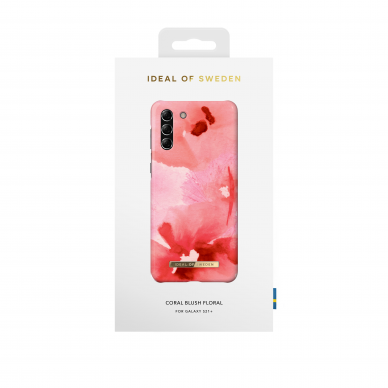 Samsung S21 PLUS iDeal Of Sweden nugarėlė Coral blush Floral 2