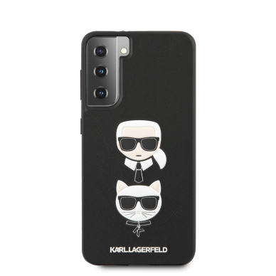 Samsung S21 PLUS juoda KARL LAGERFELD nugarėlė KLHCS21MSAKICKCBK 3
