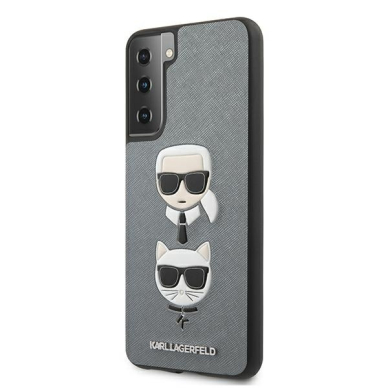 Samsung S21 PLUS pilka KARL LAGERFELD nugarėlė KLHCS21MSAKICKCSL 1