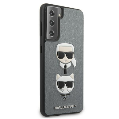 Samsung S21 PLUS pilka KARL LAGERFELD nugarėlė KLHCS21MSAKICKCSL 3