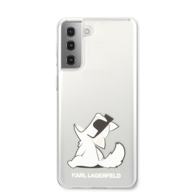 Samsung S21 PLUS skaidri KARL LAGERFELD nugarėlė KLHCS21MCFNRC 3