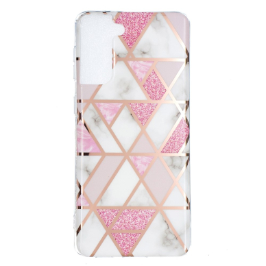 Samsung S21 PLUS Tracy nugarėlė Geometric rose marble 1