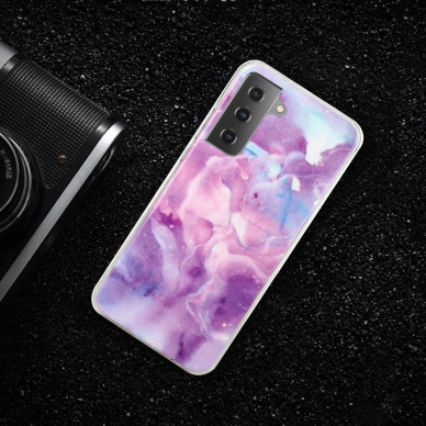 Samsung S21 PLUS Tracy nugarėlė Purple Sky Marble 5