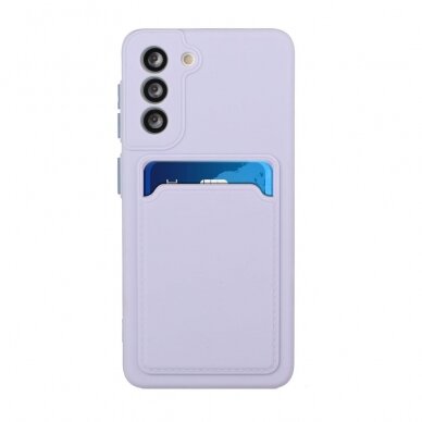 Samsung S21 PLUS Tracy violetinė nugarėlė SOLID WITH CARD SLOT 1
