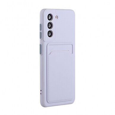 Samsung S21 PLUS Tracy violetinė nugarėlė SOLID WITH CARD SLOT 2