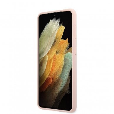 Samsung S21 šviesiai rožinė KARL LAGERFELD nugarėlė KLHCS21SSLFKPI 1