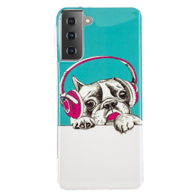 Samsung S21 Tracy nugarėlė Dog with Headset 2