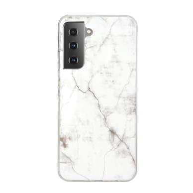 Samsung S21 Tracy nugarėlė White Marble 1