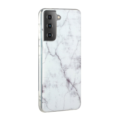 Samsung S21 Tracy nugarėlė White Marble 2