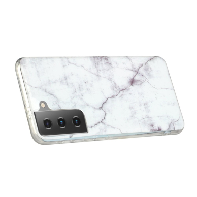 Samsung S21 Tracy nugarėlė White Marble 3