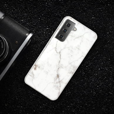 Samsung S21 Tracy nugarėlė White Marble 5