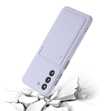 Samsung S21 Tracy violetinė nugarėlė SOLID WITH CARD SLOT 2