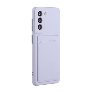 Samsung S21 Tracy violetinė nugarėlė SOLID WITH CARD SLOT 3
