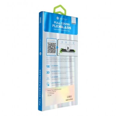 Samsung S21 ULTRA apsauginis black 5D FLEXIBLE stiklas 1