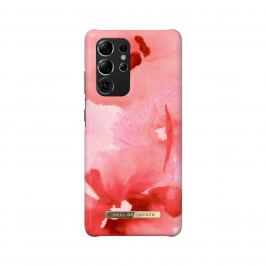 Samsung S21 ULTRA iDeal Of Sweden nugarėlė Coral blush Floral