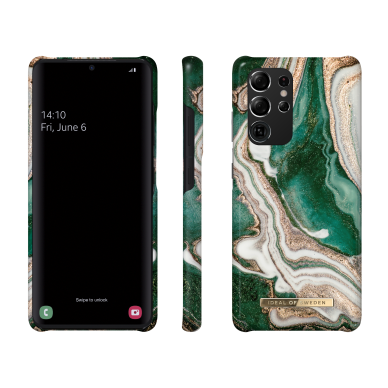 Samsung S21 ULTRA iDeal Of Sweden nugarėlė Golden Jade Marble 2