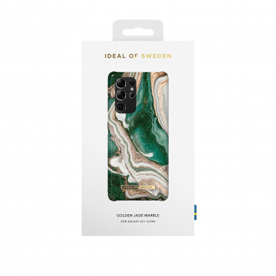 Samsung S21 ULTRA iDeal Of Sweden nugarėlė Golden Jade Marble 1
