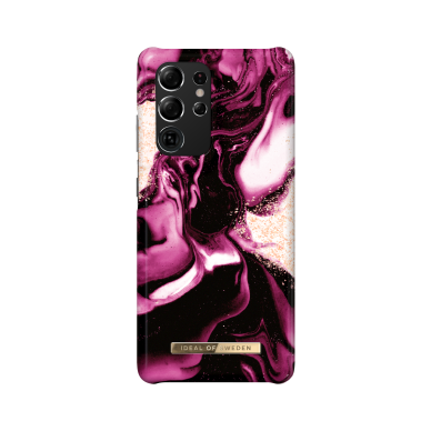 Samsung S21 ULTRA iDeal Of Sweden nugarėlė Golden Ruby Samsung S21 ULTRA iDeal Of Sweden nugarėlė Golden Ruby