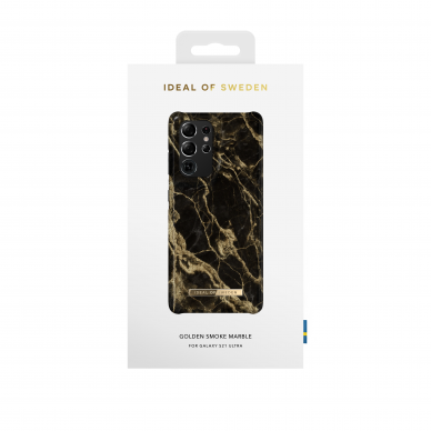 Samsung S21 ULTRA iDeal Of Sweden nugarėlė Golden Smoke Marble 1