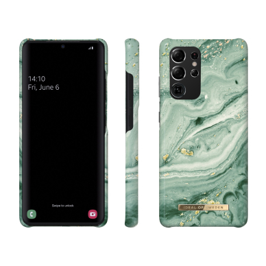 Samsung S21 ULTRA iDeal Of Sweden nugarėlė Mint Swirl Marble 1