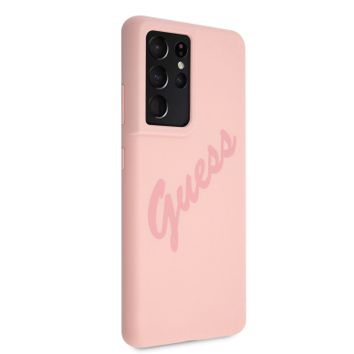 Samsung S21 ULTRA šviesiai rožinė GUESS nugarėlė GUHCS21LLSVSPI 4