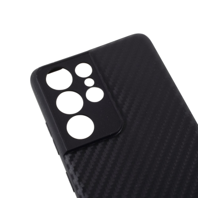 Samsung S21 ULTRA Tracy juoda CARBON FIBER nugarėlė 6