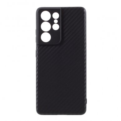 Samsung S21 ULTRA Tracy juoda CARBON FIBER nugarėlė
