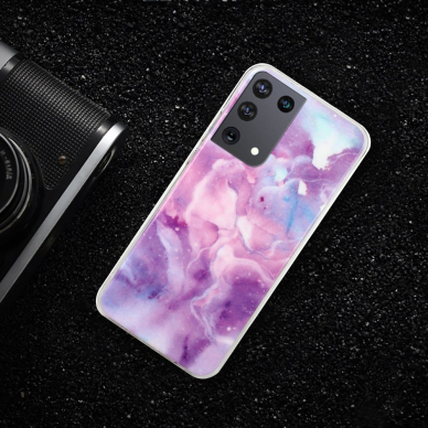 Samsung S21 ULTRA Tracy nugarėlė Purple Sky Marble 5