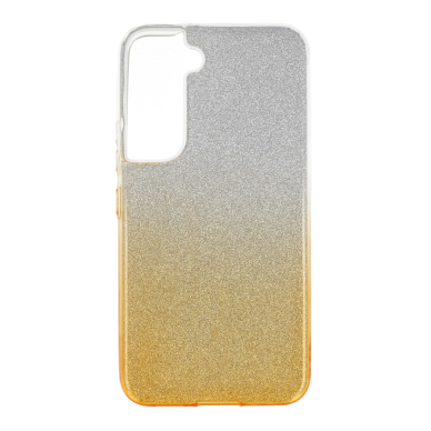 Samsung S22 aukso spalvos GLITTER3 nugarėlė