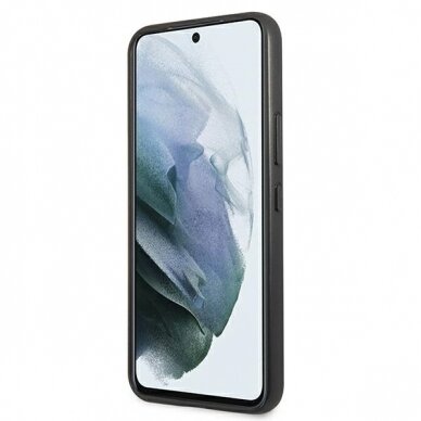 Samsung S22 black PU Leather 4G Metal Logo GUESS nugarėlė 4
