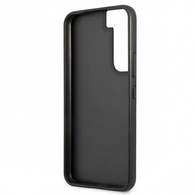 Samsung S22 black PU Leather 4G Metal Logo GUESS nugarėlė 6