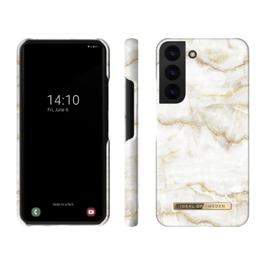Samsung S22 iDeal Of Sweden nugarėlė Golden Pearl Marble 2