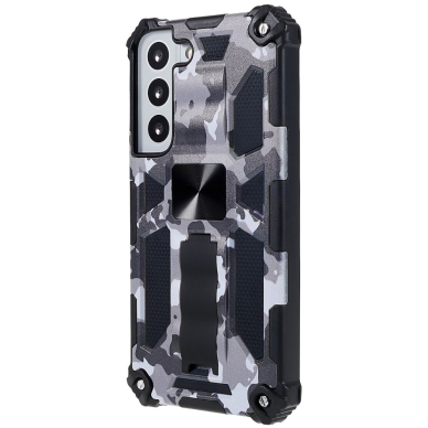Samsung S22 juoda camouflage ARMOR METAL nugarėlė 2