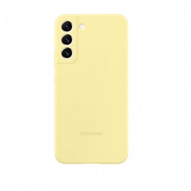 Samsung S22 PLUS geltona originali Silicone nugarėlė EF-PS906TYEGWW