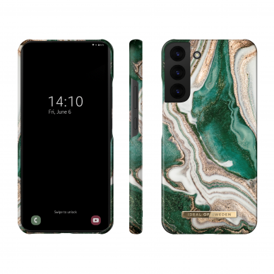 Samsung S22 PLUS iDeal Of Sweden nugarėlė Golden Jade Marble 1