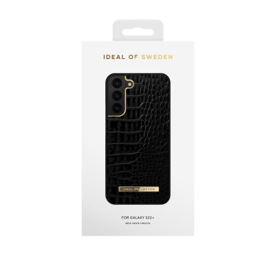Samsung S22 PLUS iDeal Of Sweden nugarėlė Neo Noir Croco 2