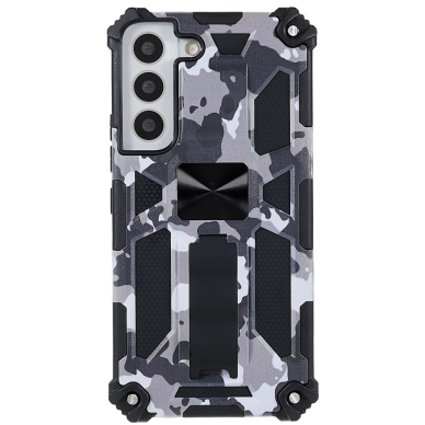 Samsung S22 PLUS juoda camouflage ARMOR METAL nugarėlė 1