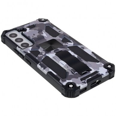 Samsung S22 PLUS juoda camouflage ARMOR METAL nugarėlė 4