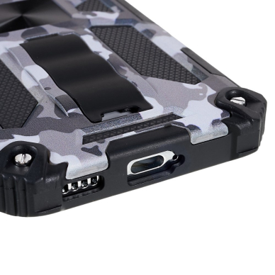 Samsung S22 PLUS juoda camouflage ARMOR METAL nugarėlė 5