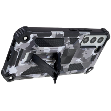 Samsung S22 PLUS juoda camouflage ARMOR METAL nugarėlė 7